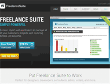 Tablet Screenshot of freelancesuite.com